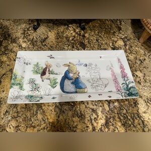 Beatrix Potter Peter Rabbit serving platter - Brand new!  13”x7”
